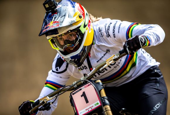 Rachel Atherton in action 