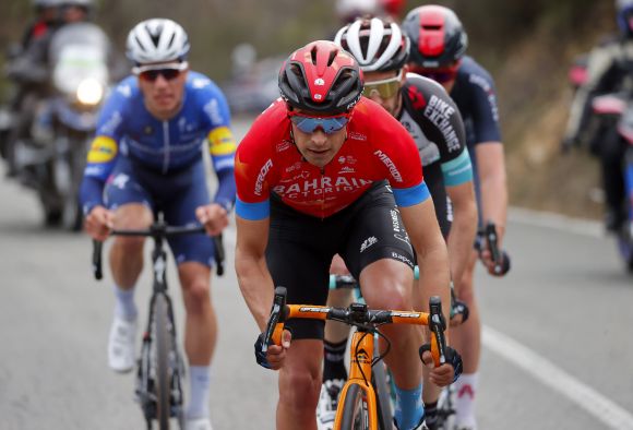 Mikel Landa, leader of Team Bahrain-Victorious